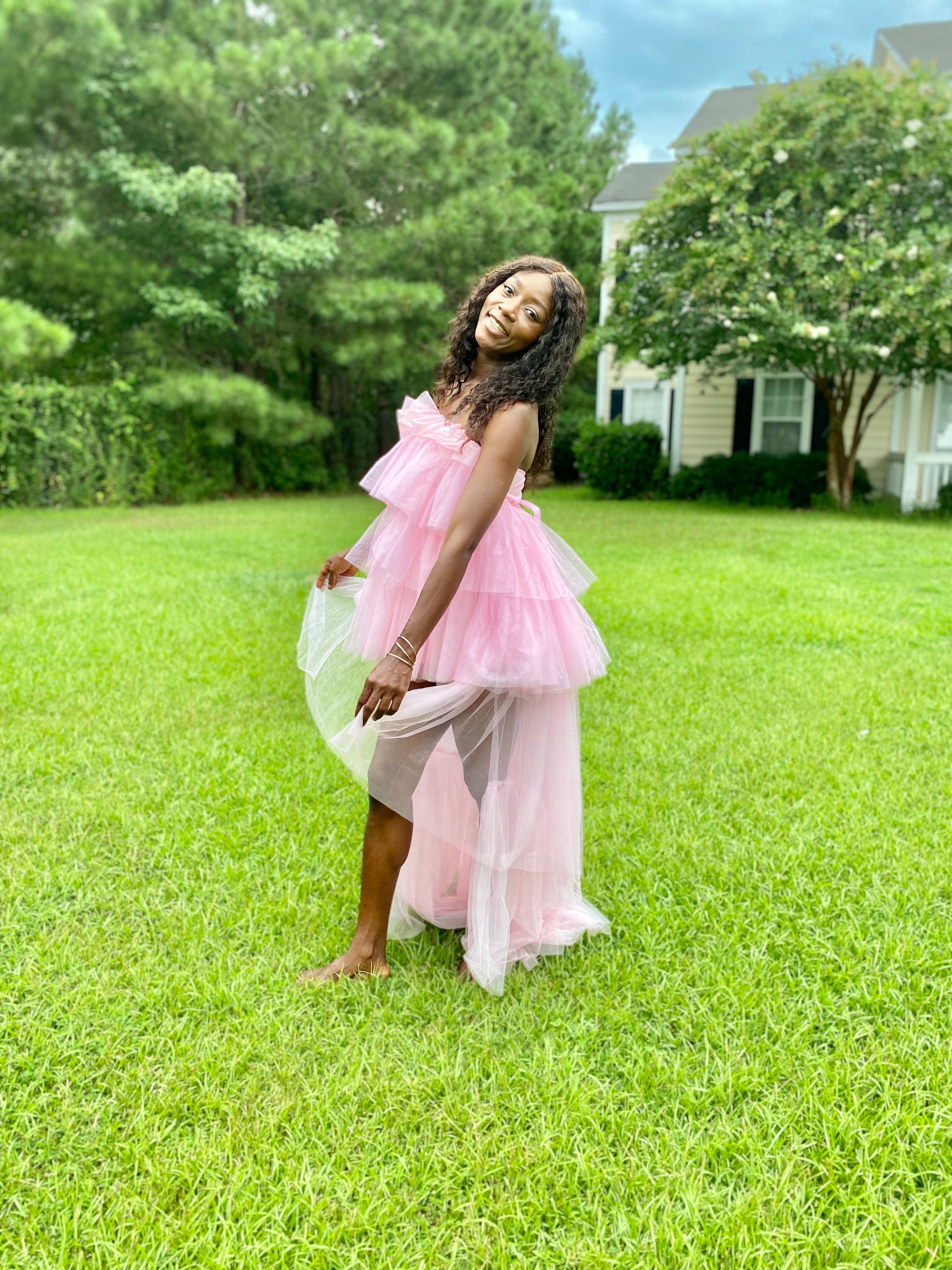 Pink Tulle Princess Dress