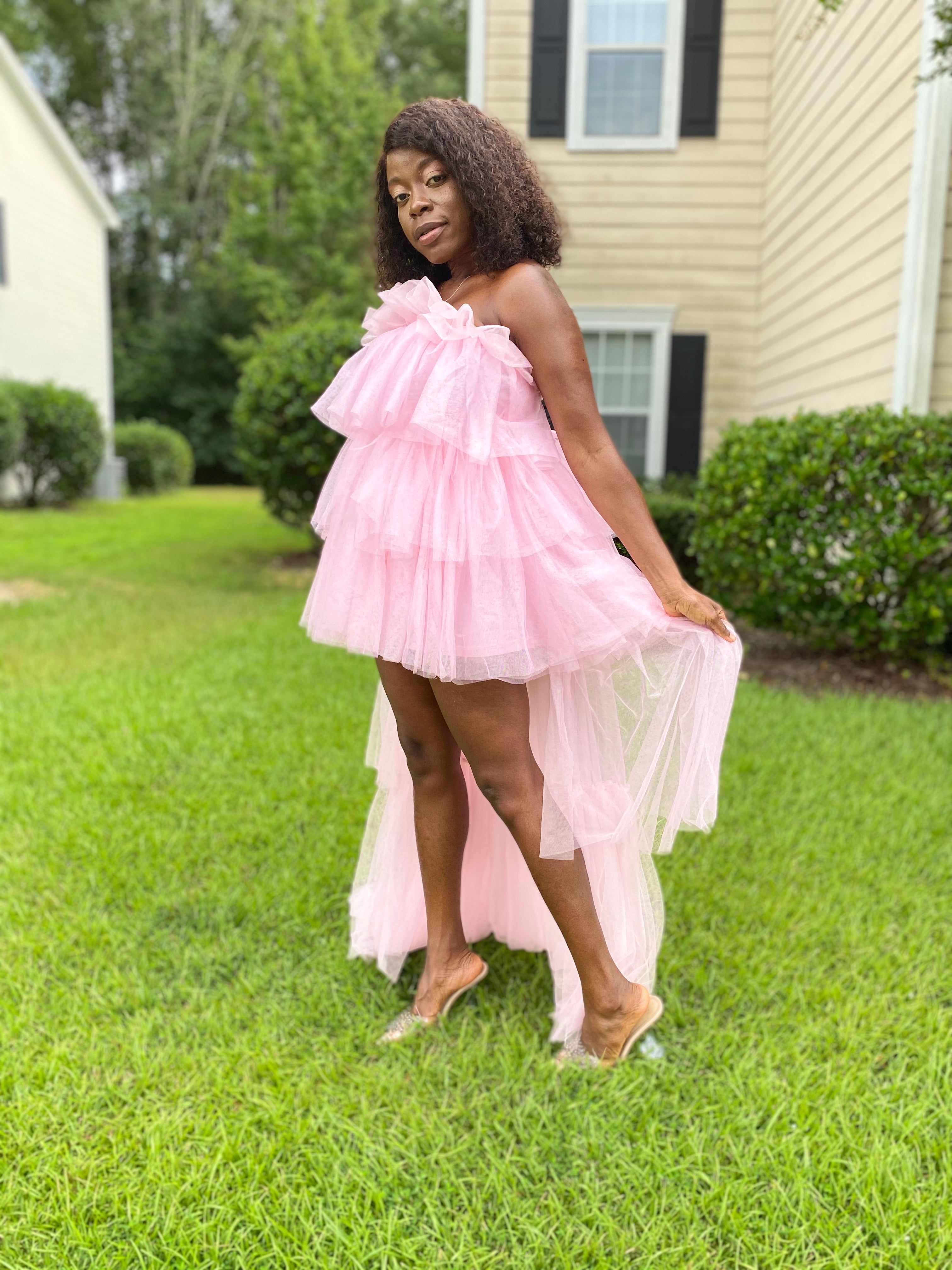 Pink Tulle Princess Dress