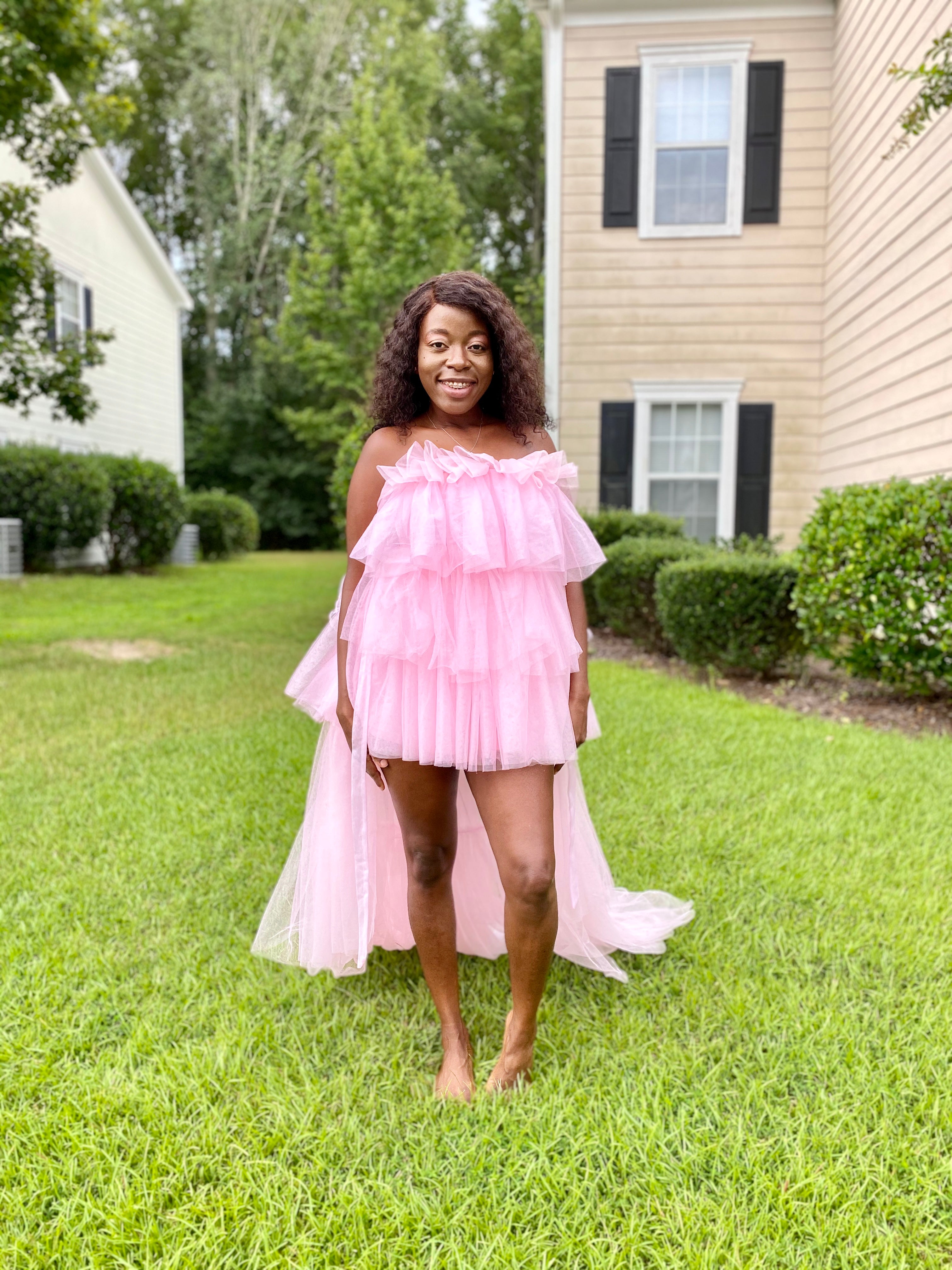 Pink Tulle Princess Dress