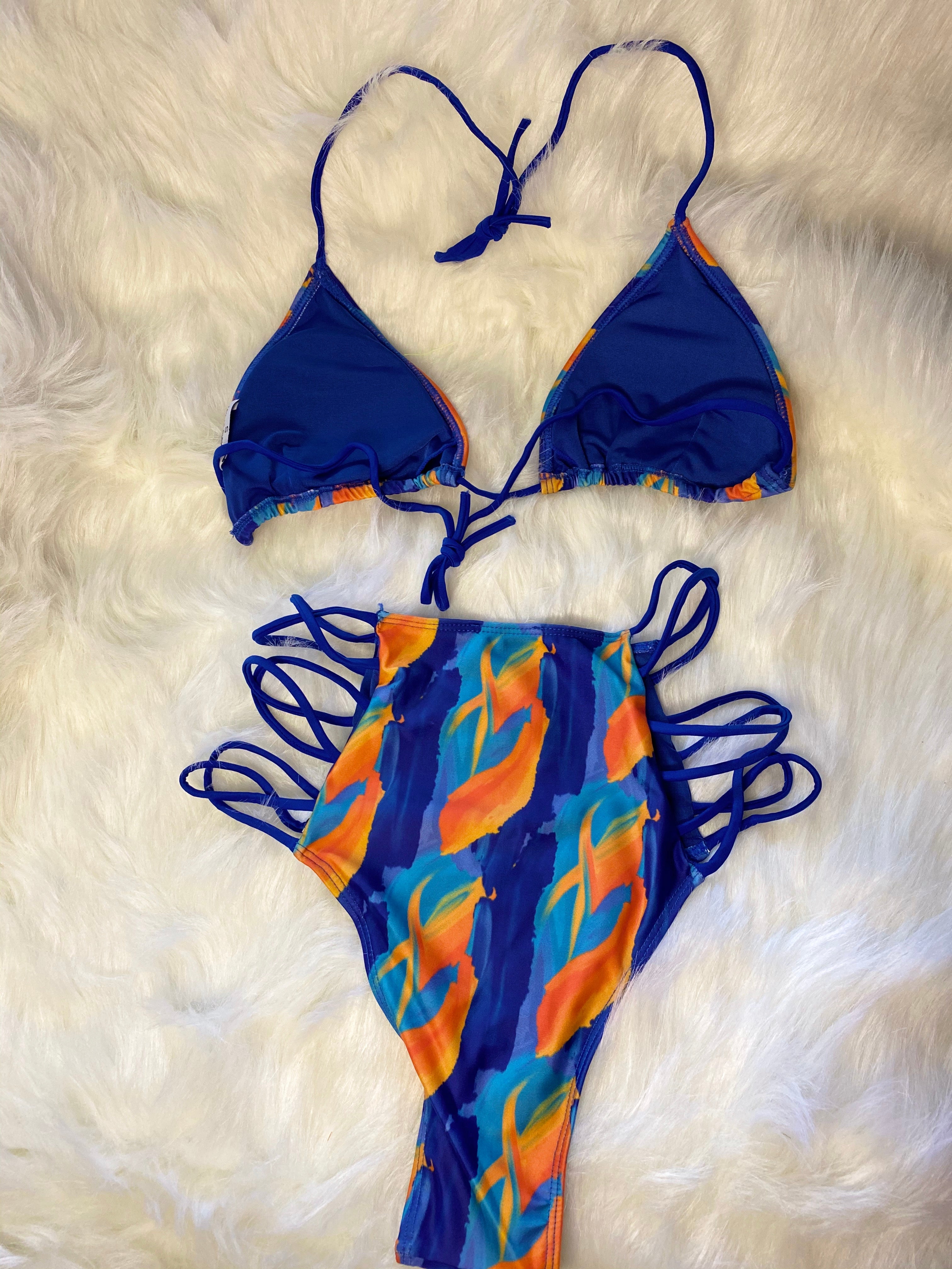 So Into You Bikini-Blue Print