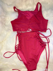 Samoan Style Two piece set- Pink